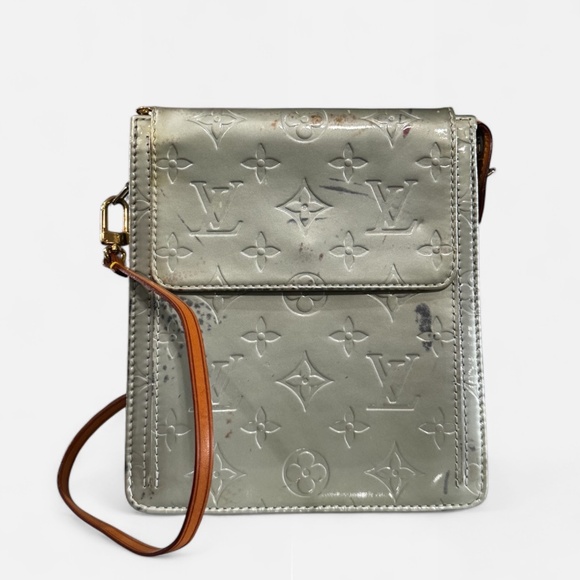 Louis Vuitton Vintage Y2K Vernis Mott Monogram Canvas Mini Bag Shoulder Purse - Picture 1 of 14